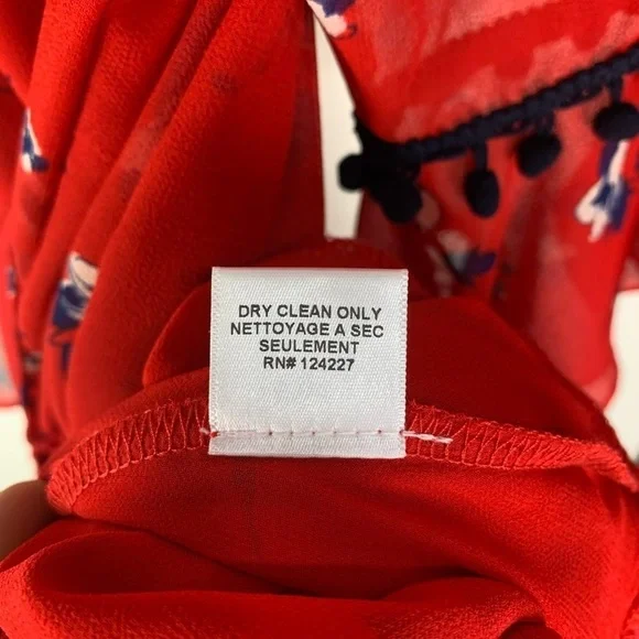 MISA‎ LOS ANGELES Raquel Red Floral Two Layer Semi Sheer Midi Dress Sz S - Picture 8 of 10